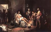 unknow artist The fever of the gold or the interrogations of Coyoacan painting